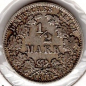 Preview: 1/2 Mark 1913 F German Empire Silver Coin