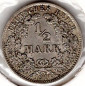 Preview: 1/2 Mark 1914 D German Empire Silver Coin