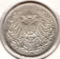 Preview: 1/2 Mark 1916 G German Empire Silver Coin