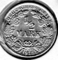 Preview: 1/2 Mark 1918 F German Empire Silver Coin