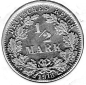 Preview: 1/2 Mark 1918 J German Empire Silver Coin
