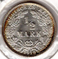Preview: 1/2 Mark 1919 E ​​German Empire Silver Coin