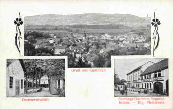 07407 Cumbach Rudolstadt Sperlings Gasthaus * um 1910