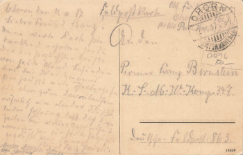 01896 Ohorn Gasthof zur König Albert Eiche Litho o 1917