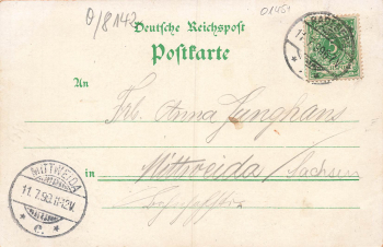 01454 Lotzdorf Radeberg Riemers Gasthof Litho o 1899
