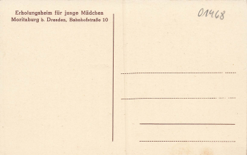 01468 Moritzburg Bahnhofstrasse 10 Convalescent home for young girls * around 1920