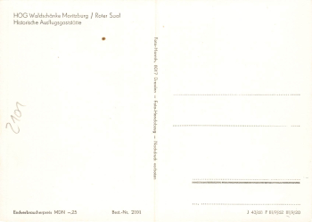01468 Moritzburg Waldschaenke Roter Saal * 1968 Hanich2101