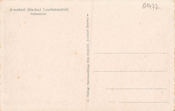 01477 Arnsdorf Sachsen Landesanstalt * um 1930