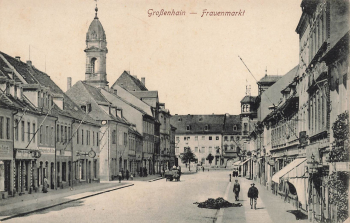 01558 Großenhain Frauenmarkt * um 1910