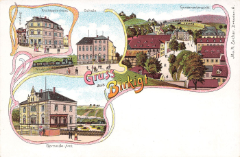 01705 Freital Birkigt Litho * um 1900