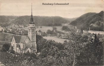 01705 Freital Hainsberg Cossmannsdorf Bahnpost Dresden-Tharandt Zug 1143 o 1925