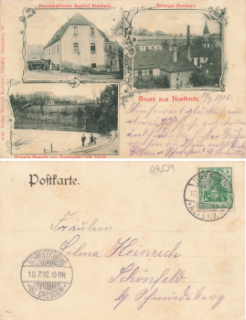 01728 Noethnitz Rittergur Gasthof o 1902