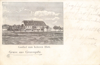 01737 Grossopitz Tharandt Gasthaus zum Heiteren Blick Litho o 1903