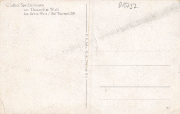 01737 Spechtshausen Kurort Hartha Tharandt Waldweg * um 1940