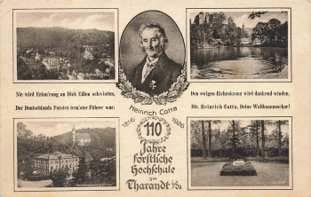 01737 Tharandt 100 Jahre forstliche Hochschule Heinrich Cotta 1926
