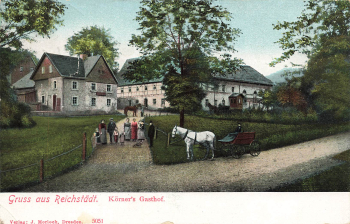 01744 Reichstaedt Dippoldiswalde Koerners Gasthof o um 1910