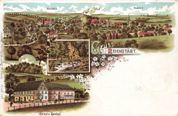 01744 Reichstaedt Dippoldiswalde Koerners Gasthof Litho o1904