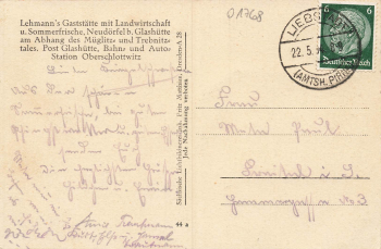 01768 Neudoerfel Glashuette Sachsen o 1934