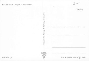 01773 Kipsdorf Erzgebirge Haus Esther * 1966