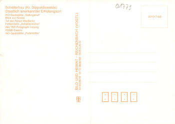 01773 Schellerhau Mehrbildkarte * 1988