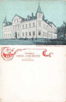 01774 Ober-Colmnitz Klingenberg Gasthof Bahnstation * um 1910