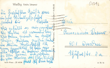 01796 Weissig Saechsische Schweiz Struppen o 1966