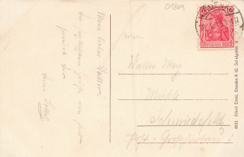 01809 Dohna Sachsen Schlossmuehle o 1919