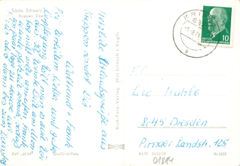 01814 Krippen Saxon Switzerland o 9.8.1971