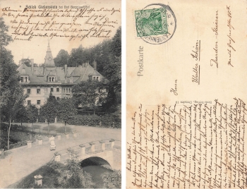 01816 Bad Berggiesshuebel Schloss Giesenstein o 30.3.1910