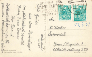 01816 Markersbach Bad Gottleuba o 1961