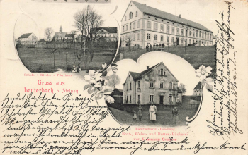 01833 Lauterbach bei Stolpen Materialwarenhandlung Grosser o 1905
