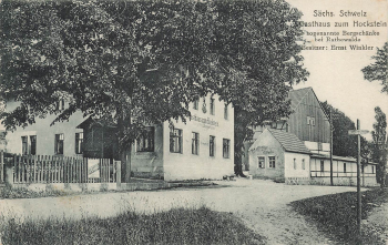 01848 Rathewalde Bergschaenke Gasthaus zum Hockstein * 1921