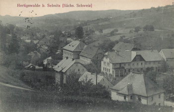 01855 Hertigswalde Sächsische Schweiz o 1921
