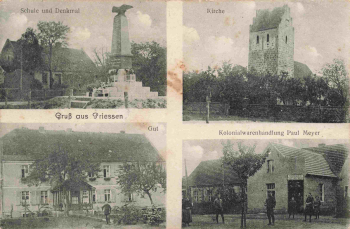 03253 Priessen Kolonialwarenhandlung Schule Gut o um 1910