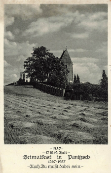 04451 Panitzsch Kirche Heimat fest Juli 1937