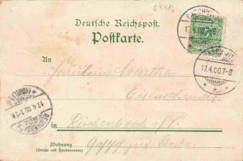 04564 Grossdeuben Böhlen Gasthof Litho o 1900