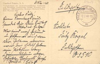 04639 Ponitz S. A. Gasthof o 1940