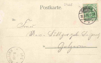 04668 Pöhsig Grimma Gasthof Litho o 1904