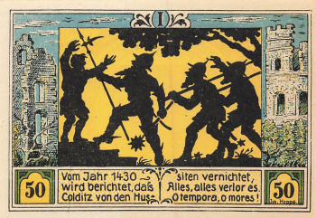 04680 Colditz, Städtenotgeld, Wert 50 Pfg. * 1921