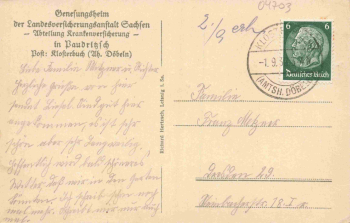 04703 Paudritzsch Leisnig Genesungsheim o 1933