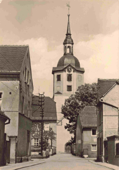 04821 Brandis Bahnhofstrasse Kirche o 1966