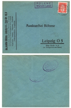 04821 Polenz Wurzen Land Landpoststempel  o 11.1.1933