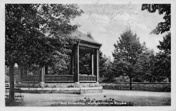 06231 Bad Dürrenberg Musikpavillon im Kurpark o 1958