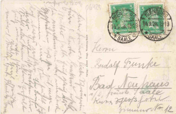 06429 Nienburg Saale Adolf-Meyer-Stiftung o 1928