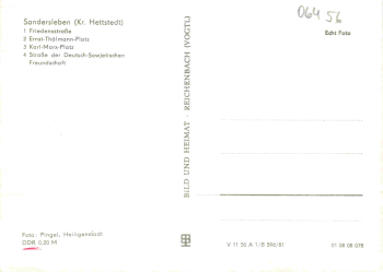 06456 Sandersleben Anhalt Arnstein Mehrbildkarte * 1981