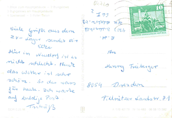 06493 Neudorf Harz Harzgerode Ferienheim Wilhelm Pieck o 1979