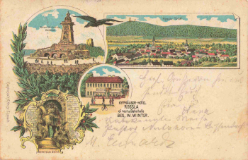 06536 Rossla Kyffhäuser Hotel Litho o 1903