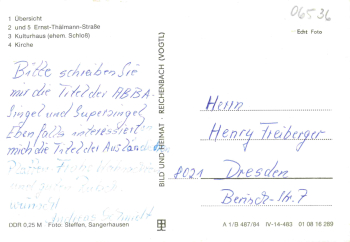 06536 Roßla Südharz Mehrbildkarte gebraucht 1984