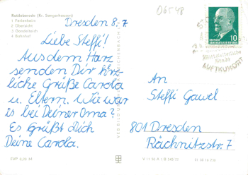 06536 Rottleberode Harz Mehrbildkarte o 1972