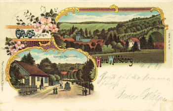06536 Wolfsberg Greetings from the Harz Litho o August 18, 1899